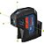 Nível a laser de 5 pontos verdes 30m (raio) precisão ± 0,7 mm/m com bolsa GPL 5g 0601066P00 BOSCH - Imagem 3