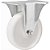 Rodízio fixo industrial leve 8" de nylon branco VONDER - Imagem 1