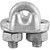 Clips para cabo de aço 1/8" - 3,18mm pesado embalagem com 1.000 peças VONDER PLUS - Imagem 2