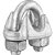 Clips para cabo de aço 1/2" - 12,70mm pesado embalagem com 75 unidades VONDER PLUS - Imagem 1