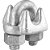Clips para cabo de aço 3/8" - 9,53mm pesado embalagem com 125 peças VONDER PLUS - Imagem 1