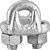 Clips para cabo de aço 3/8" - 9,53mm pesado embalagem com 125 peças VONDER PLUS - Imagem 3