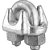 Clips para cabo de aço 3/8" - 9,53mm pesado embalagem com 125 peças VONDER PLUS - Imagem 4