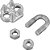 Clips para cabo de aço 1/4" - 6,35mm pesado embalagem com 300 peças VONDER PLUS - Imagem 5