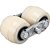 Roda traseira 74mm x 70mm em nylon conjunto dupla VONDER - Imagem 1