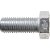 Parafuso sextavado zincado 7/8" x 2" UNC rosca total  Kit com 10 peças VONDER - Imagem 1