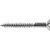 Parafuso madeira 3,5mm x 30mm cabeça chata zincado caixa com 200 peças VONDER - Imagem 1