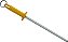 Chaira c/haste cabo amarelo BKY-407-10"STARRETT - Imagem 1