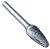 Lima rotativa árvore abaulada 6,0mm x 18,0mm com haste 6,0mm P8116.0X6.0 DORMER - Imagem 1