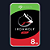 HD SEAGATE IRONWOLF NAS, 8TB, SATA ST8000VN004 - Imagem 1