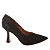 Scarpin preto couro nobuck brilho - Imagem 1