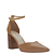 Scarpin caramelo couro salto bloco - Imagem 2