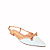 Sapatilha slingback branca couro escamado - Imagem 2