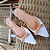 Sapatilha slingback branca couro escamado - Imagem 4