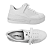 Tênis casual branco flatform - Imagem 6