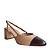 Scarpin Slingback Couro Creme - Imagem 2