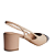 Scarpin Slingback Couro Creme - Imagem 3