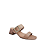 Sandália Creme Salto Bloco Fivela Strass - Imagem 2