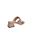 Sandália Creme Salto Bloco Fivela Strass - Imagem 3