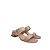 Sandália Creme Salto Bloco Fivela Strass - Imagem 4