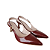 Scarpin Slingback Vinho Verniz - Imagem 4