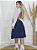 Saia Jeans Feminino Três Marias Midi Com Elástico na Cintura Soltinho e Confortável - Imagem 5
