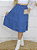 Saia Jeans Feminino Três Marias Midi Com Elástico na Cintura Soltinho e Confortável - Imagem 3