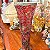 Antigo vaso mosaico vermelho - Imagem 4