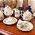 Conjunto para chá porcelana Canelada - Imagem 2