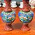 Par de antigos vasos orientais Cloisonné - Imagem 4