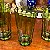 Conjunto com 4 copos em cristal verde. - Imagem 3