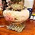 Abajur em porcelana e bronze patachoca. - Imagem 7