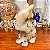 Escultura Gato em porcelana estilo craquelada. - Imagem 4