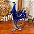 Vaso cornucópia em Murano azul. - Imagem 1