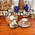 Par de elegantes xícaras de café decoração oriental - Imagem 1