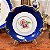 Par de pratos azul decorativos em Porcelana Real. - Imagem 2