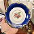 Par de pratos azul decorativos em Porcelana Real. - Imagem 8