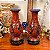 Par antigos vasos em cloisonne revestidos em laca cinnabar chinesa. - Imagem 2