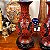 Par antigos vasos em cloisonne revestidos em laca cinnabar chinesa. - Imagem 4