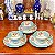 Conjunto com uma xicara de café e uma cremeira em porcelana Shofu - Imagem 1