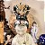 Escultura em porcelana oriental gueixa - Imagem 5