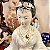 Escultura em porcelana oriental gueixa - Imagem 6