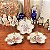 Conjunto com 3 antigos pratinhos de porcelana - Imagem 1