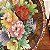 Antigo prato decorativo oriental em Cloisonné. - Imagem 6