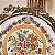 Prato decorativo em porcelana com moldura em metal. - Imagem 6