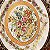 Prato decorativo em porcelana com moldura em metal. - Imagem 8