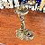 Candelabro antigo em bronze - Imagem 7