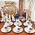 Conjunto xícaras para chá em porcelana Pozzani. - Imagem 1