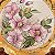 Prato decorativo em porcelana flores rosas. - Imagem 5