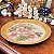 Prato decorativo em porcelana flores rosas. - Imagem 6